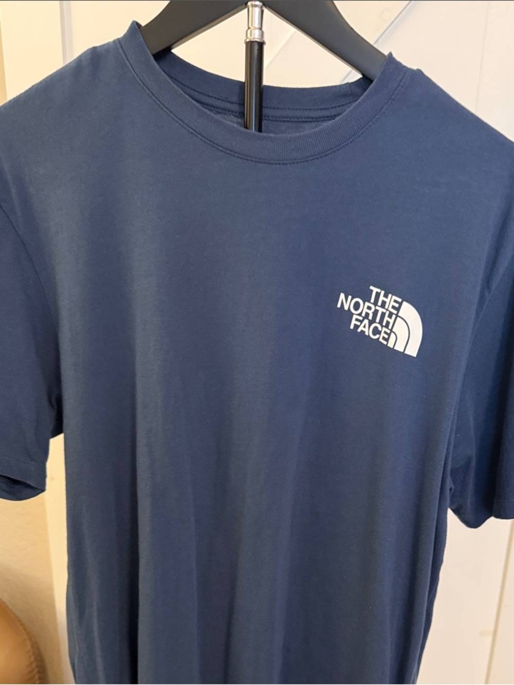 The North Face Men's Short Sleeve Tee in Slate Blue with White Logo